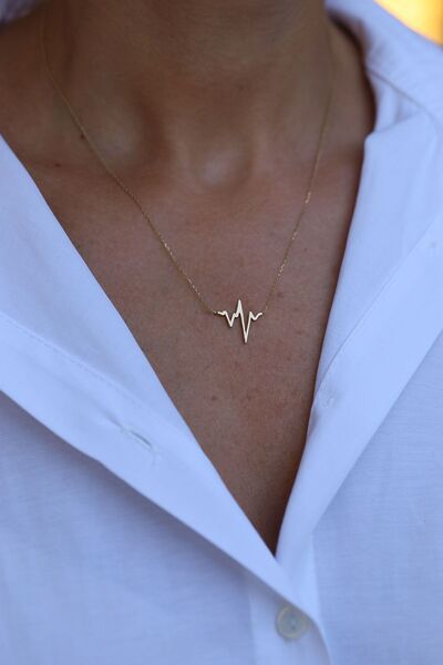 Yenigün Kuyumculuk 14 Ayar Altın Nabız Kolye