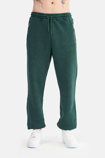 Mesfeno Men's Washed Jogger Pants with Elastic Waist and Legs and Effects