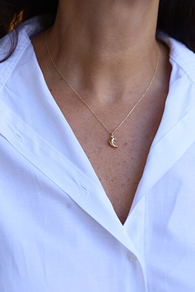 Yenigün Kuyumculuk 14 Ayar Altın Yunus Balığı Kolye