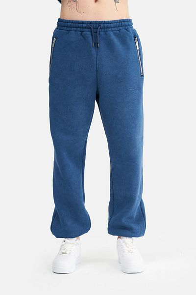 Mesfeno Men's Washed Jogger Pants with Elastic Waist and Legs and Effects