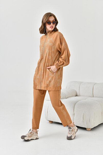 FTZ WOMEN Women's Foil Set Camel 30805