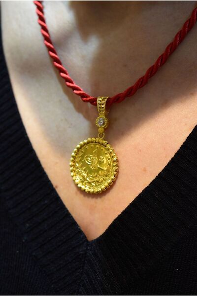 Yenigün Kuyumculuk 14 Ayar Altın Reşat Baskılı Kolye