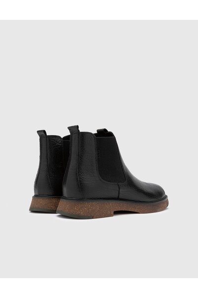 İLVİ Emery Genuine Leather Men's Black Boots