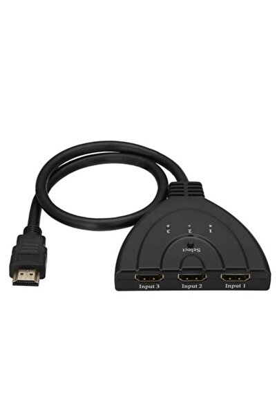 MAXGO 2058 3 Port Hdmi Switch Çoğaltıcı Çoklayıcı 3 GİRİŞ 1 ÇIKIŞ