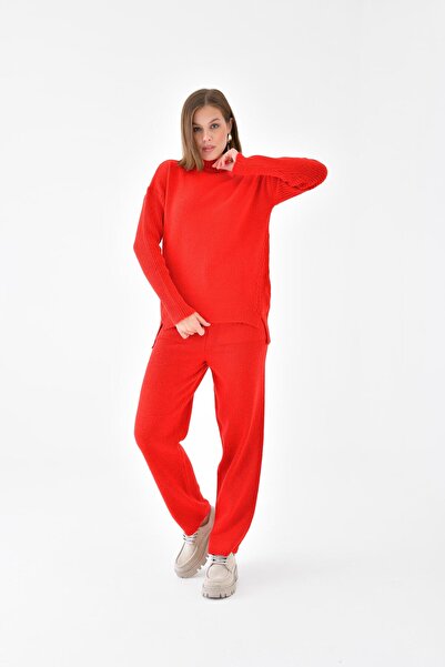 FTZ WOMEN Ftz طقم شعر مضفر مزدوج للنساء باللون الأحمر 20618