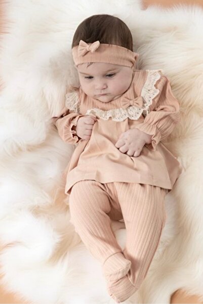 Cherub Baby Madamme 100% قطن لحديثي الولادة طفلة 5 قطع بدلة خروج طبيعية للمستشفى