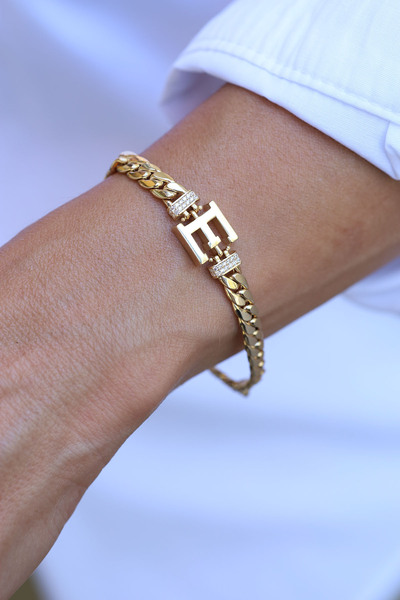 Yenigün Kuyumculuk 14 Ayar Altın E Harfli Künye