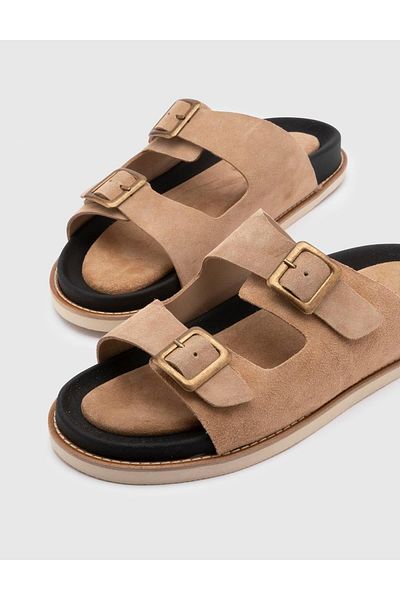 İLVİ Eugenio Men's Mink Slippers - Genuine Suede Leather
