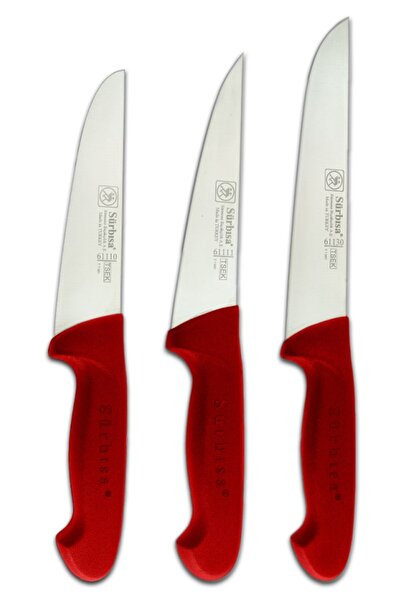 Sürbisa Kasap Seti (3lü Pimsiz Kırmızı)