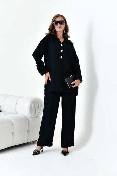 FTZ WOMEN Women's linen set black 30874