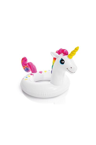 Intex Unicorn 3-6 Years Old Column Bagel Swimming Ring Pool Sea Inflatable Swimmer Sea Ring Pool