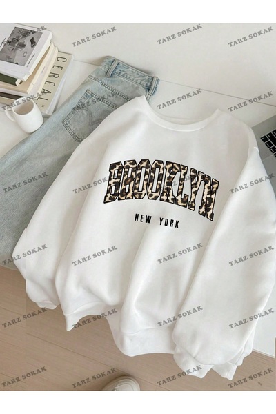 Tarzsokak Y2K SEZON NOU SSWEAT HARAJUKA KUROMİ COD RETRO 1283 Alb