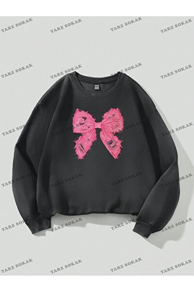 Tarzsokak Y2K SEZON NOU SSWEAT HARAJUKA KUROMİ RETRO COD 16 Gri