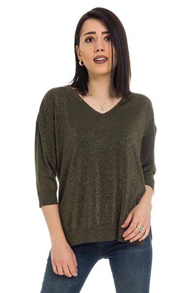 Jm Triko 158 Vyaka Simli Truvakar Kol İnce Triko Bluz