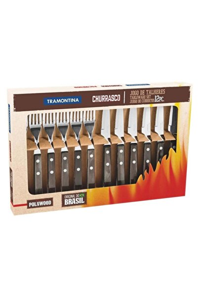 TRAMONTINA Churrasco 21199/909 Çatal Bıçak Seti (12li Kutu)