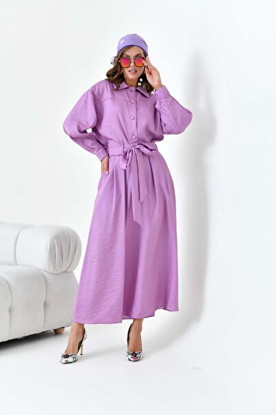 FTZ WOMEN Shiny Lilac Women's Set - With Skirt 30869