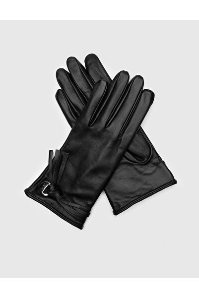 İLVİ Melendez Kadın Eldiven Siyah Hakiki Deri