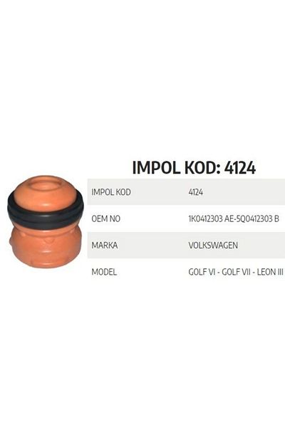 İthal VW Leon III-Golf VI-Golf VII 1K0412303 AE-5Q0412303 B Suspension Wedge