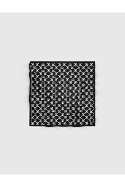 İLVİ Жіноча бандана Pori Чорно-біла шовкова саржа