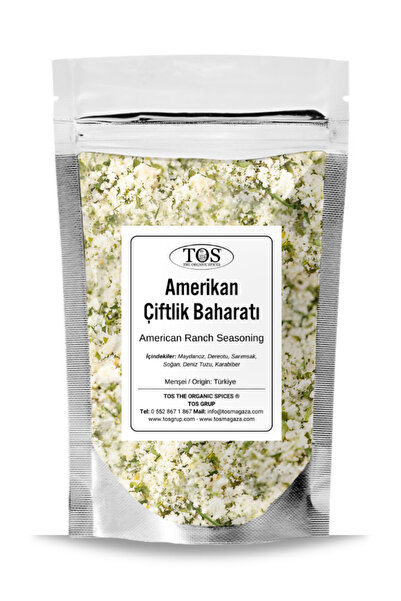 TOS The Organic Spices Amerikan Çiftlik Baharatı 100 gr American Ranch Spice ...