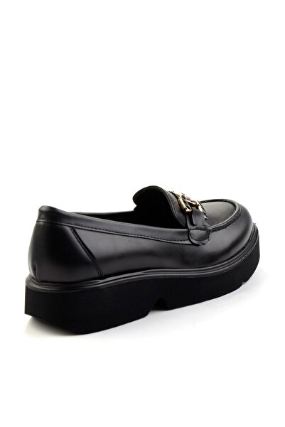 Bambi Siyah  Kadın Loafer Ayakkabı K01257069509