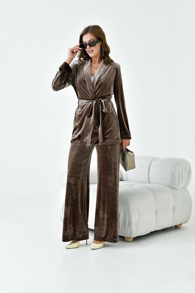 FTZ WOMEN Women's Velvet Suit Mink 30920