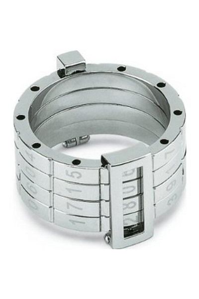 vogutima Swatch Model Date Steel Wedding Ring - White V Black Color - Sweetheart - Wife - Ring