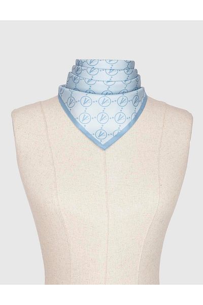 İLVİ Bandana de dama Pori, albastru, sarg de matase