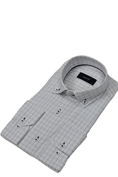 ADVANTE Чоловіча класична сорочка з квадратним коміром і однією кишенею BGL-ST03905