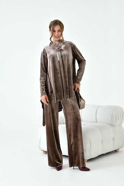 FTZ WOMEN Women's Velvet Suit Mink 30916