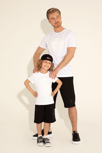 U.S. Polo Assn. Ανδρικό μαύρο πλεκτό σορτς 50289284 -VR046