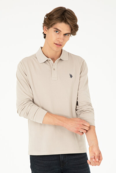 U.S. Polo Assn. Erkek Taş Basic Sweatshirt 50289051-VR049
