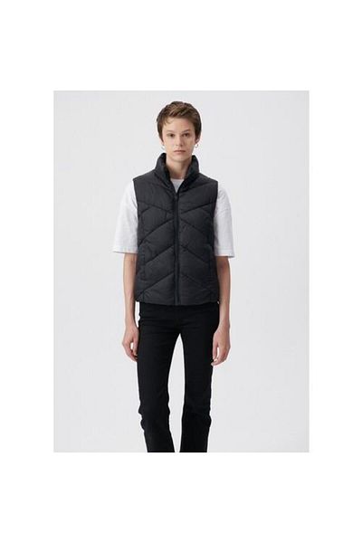 Mavi Stand Collar Black Puffer Vest Slim Fit / Slim Fit