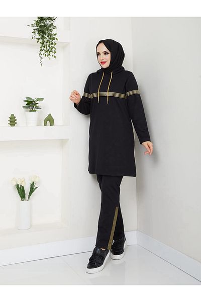 CNG MODA Hijab Glitter Tracksuit Set