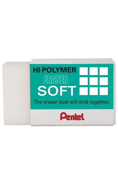 Pentel Μεσαίου μήκους Soft Eraser Hi-polymer - Zes08