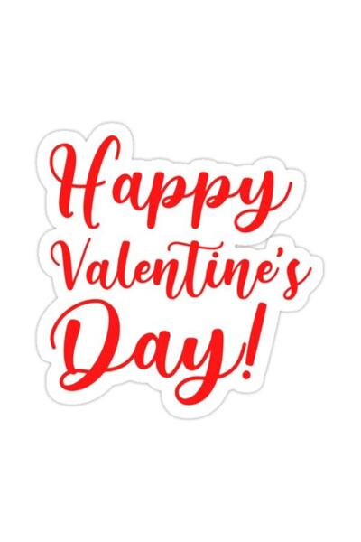 levvas MRK عيد الحب السعيد! ملصق 2026 مقاس 15 سم