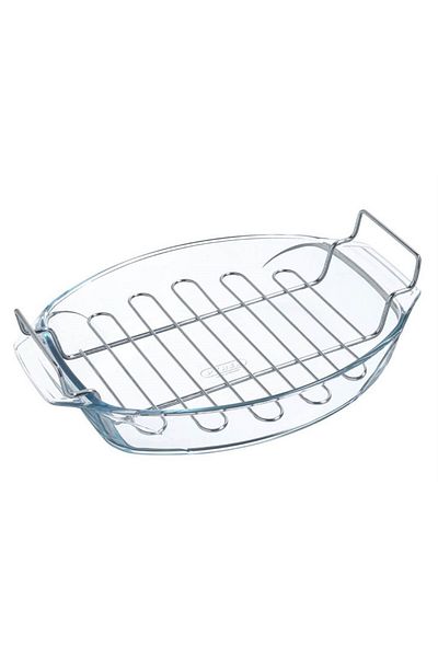 Pyrex 412u000/7043 Izgaralı Oval Fırın Kabı 4 L