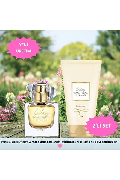 AVON Tta Today Tomorrow 50 ml Edp Parfüm Ve 125 ml El Bakım Ve Vücut Kremi Seti