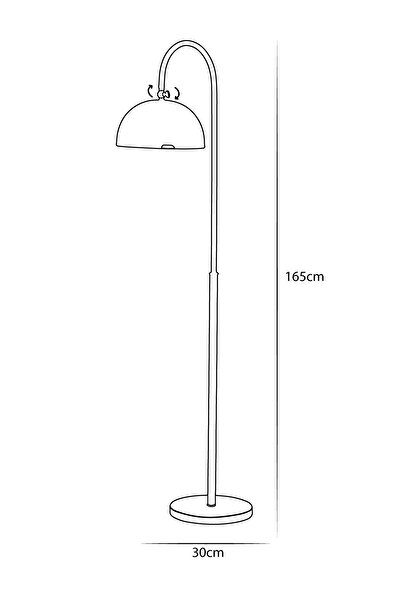 Luzarana Sonart Siyah-Sarı Metal Tasarım Lüx Yerden Aydınlatma Lambader