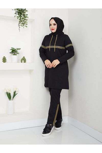 CNG MODA Hijab Glitter Tracksuit Set