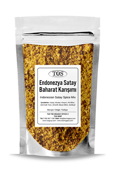 TOS The Organic Spices Endonezya Satay Baharat Karışımı 100 gr Indonesian Sat...