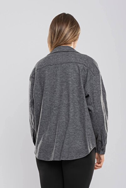 AYHAN 50494 Жіноча сорочка з кишенями