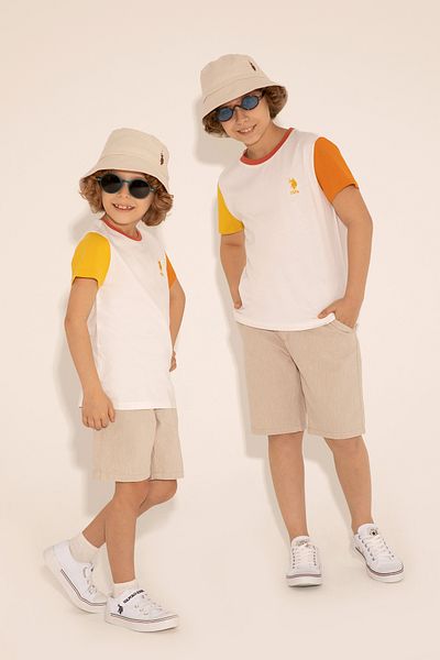 U.S. Polo Assn. Pantaloni scurți țesuți cu piatră pentru băieți 50289495 -VR049