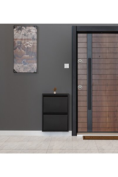 KASER Metal Ayakkabılık 2'li Siyah