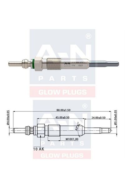 İthal ECO 11V Volvo S 40 Glow Plug - 1.9 DI7700111323 GN0180100226373 GLP2240250212009 DP4 Y732J B1