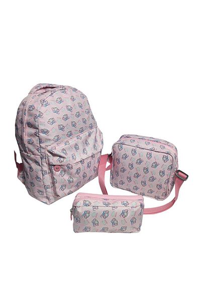 SANRIO Kuromi, Cinnamoroll, Mymelody 3-Piece Bag Set, Backpack, Lunch Bag, Pen Holder