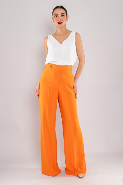 AYHAN 7512 Bol Paça Krep Pantolon