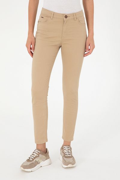 U.S. Polo Assn. Women's Sand Canvas Trousers 50290499 -Vr085