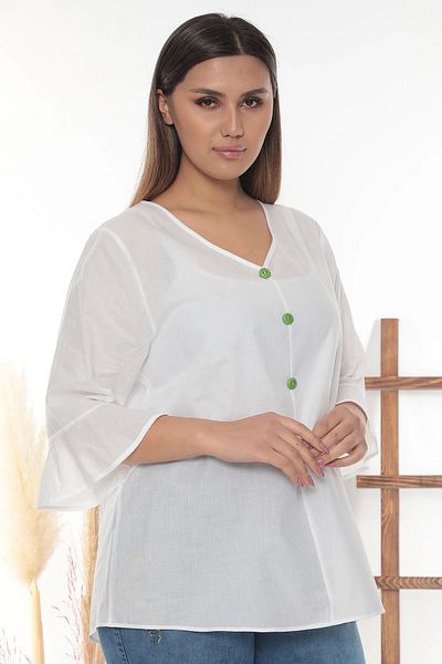 Lady Majestic Μπλούζα 100% βαμβακερή σε μέγεθος