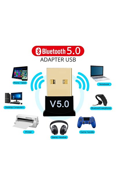 Derwell Yeni 2025 Usb Bluetooth 5.0 Adaptörü Verici Alıcı Ses Bluetooth Dongl...